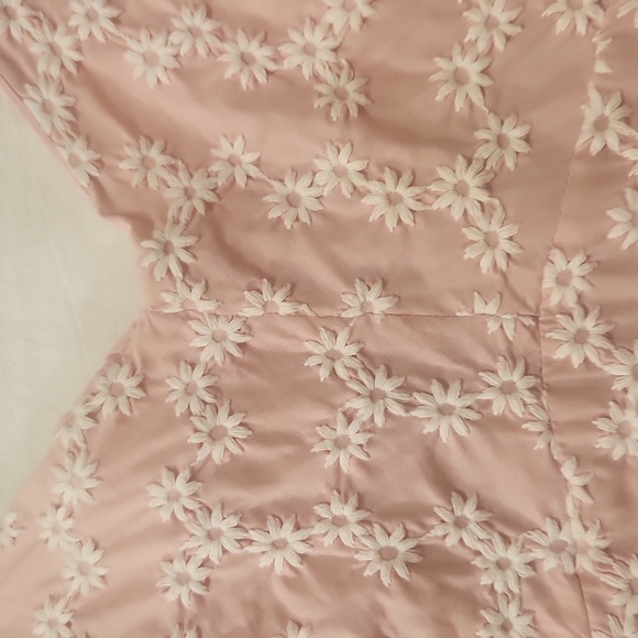 Women's sleeveless pink camisole tank top with embroidered white flowers size xl - Picture 4 of 7